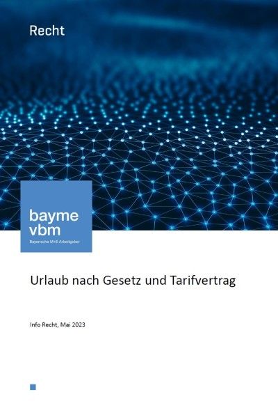Urlaub nach Gesetz und Tarifvertrag Urlaub nach Gesetz und Tarifvertrag
