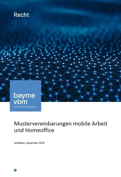 Mustervereinbarungen mobile Arbeit und Homeoffice