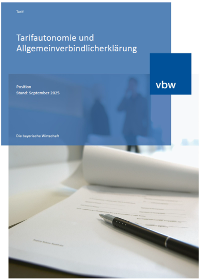 Tarifautonomie und Allgemeinverbindlicherklärung